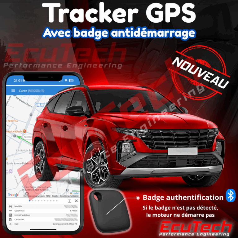 Ecutech tracker badge geolocalisation vehisule