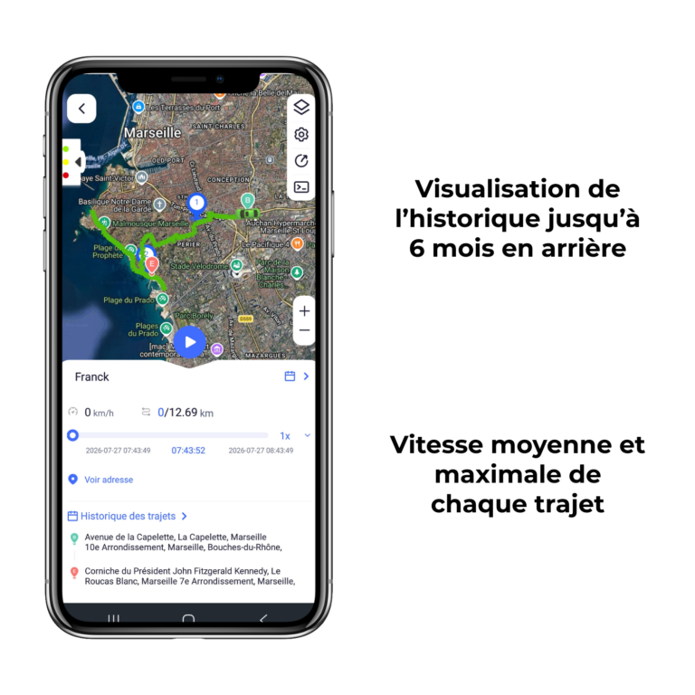 Visualisation de l’historique jusqu’à 6 mois en arrière